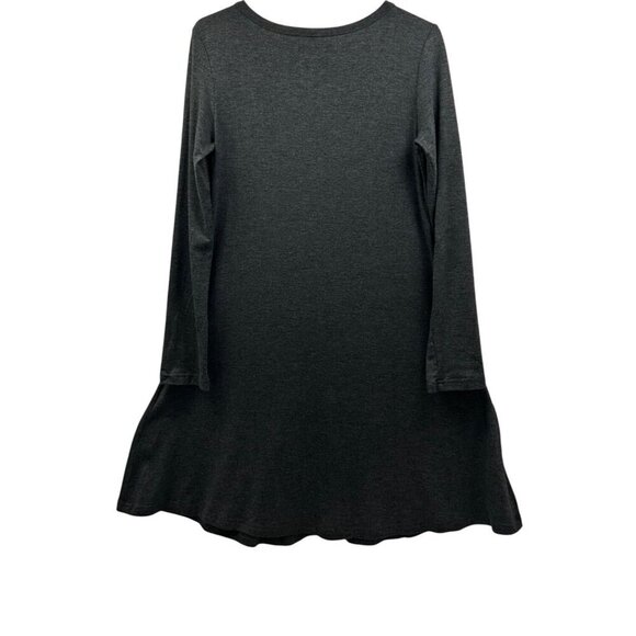 Popyoung Womens Long Sleeve A-Line Casual Midi Dress Medium Gray - Picture 4 of 7